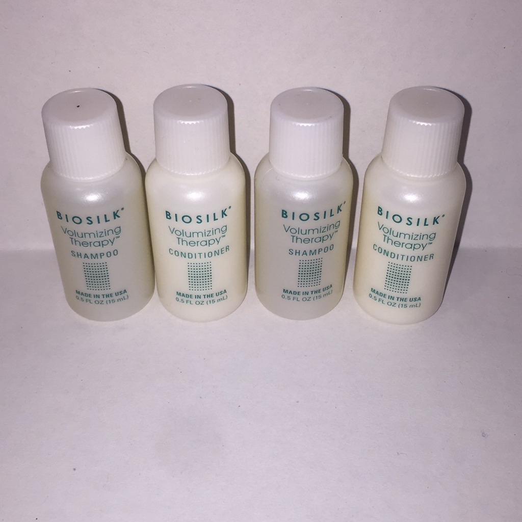Biosilk Travel Shampoo & Conditioner 4 Bottles
